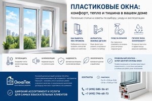 Статьи и советы по пластиковым окнам: зачем нужен грамотный уход, как выбирать ПВХ-профиль и почему важна информированность владельца