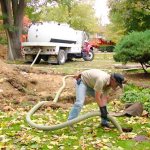 Vacuum cleaning of cesspool
