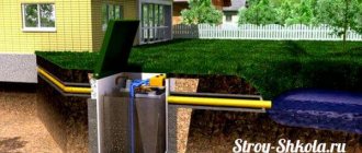 Septic tank for a cottage without electricity
