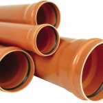 diameter of PVC sewer pipes