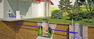 Design of a two-chamber septic tank that does not require pumping