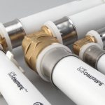 Metal-plastic pipes of different diameters