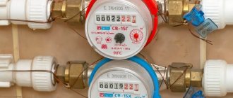 Features of operation of tachometer water meters