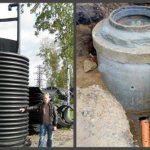 Plastic and reinforced concrete wells