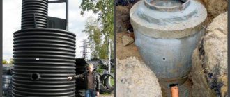 Plastic and reinforced concrete wells