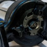 Example of a fecal pump with a grinder