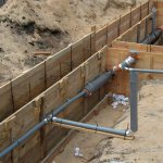 Sewerage pipe layout