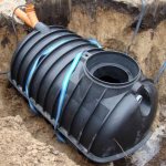 септик из бочек установка