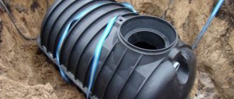 septic tank from barrels installation