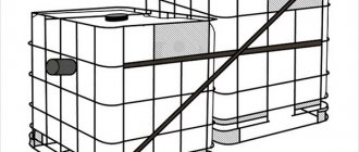 DIY septic tank from Eurocubes without pumping