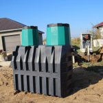 септик Термит на участке перед установкой