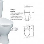 Diagram of a compact with vertical outlet
