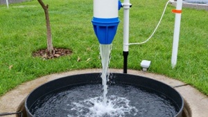 Система еврокубов для сбора дождевой воды