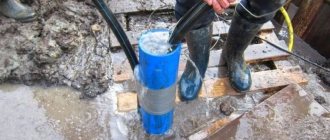 The well produces muddy water
