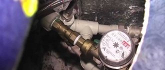 Inserting a meter into an old water supply system