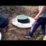 cesspool made of concrete rings Moscow